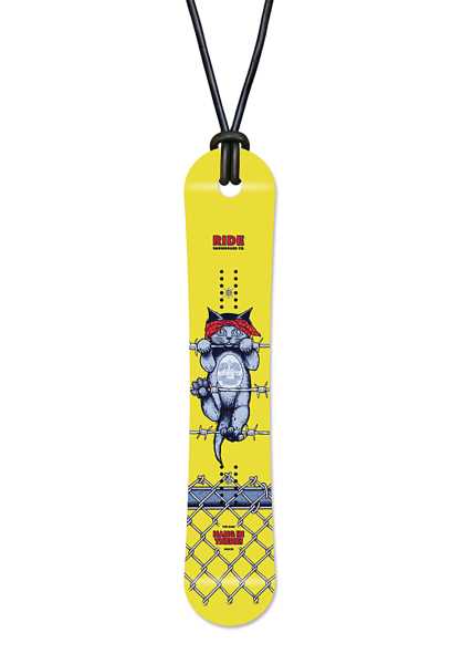 Miniboards Moda Snowboard - Giallo Uomo Moda Necklace (T5205)